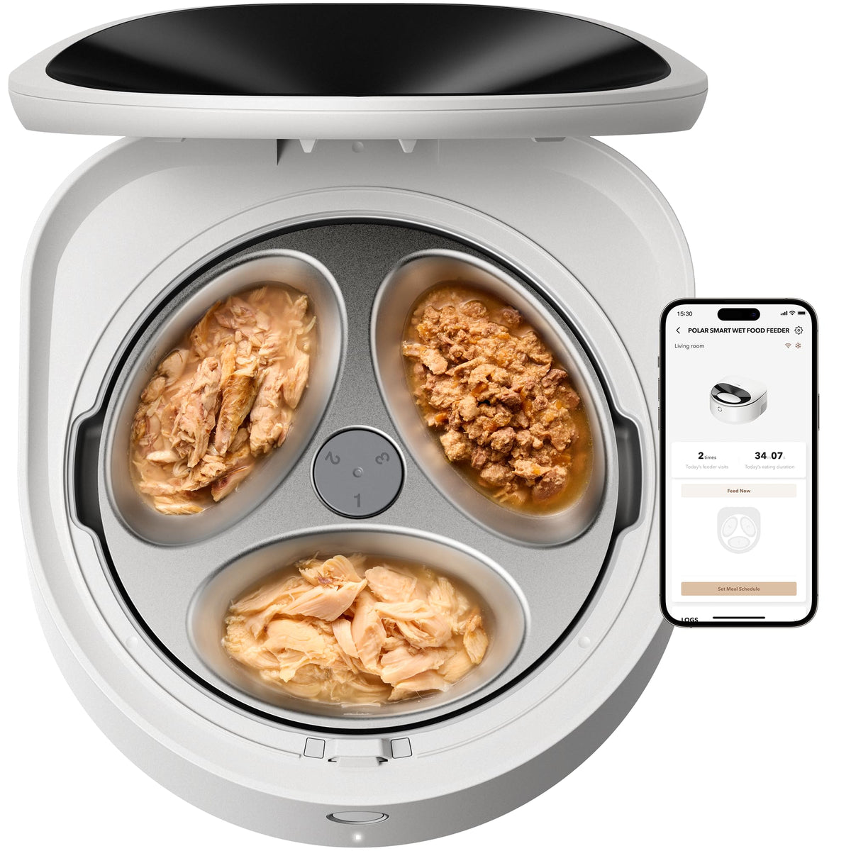 PETLIBRO Automatic Wet Food Cat Feeder 2026 New Version with Semiconductor Cooling, Refrigerated 3 Fresh Meals in 3 Days, App-Controlled Pet Food Dispenser, Stainless Steel Bowl, Easy to Clean