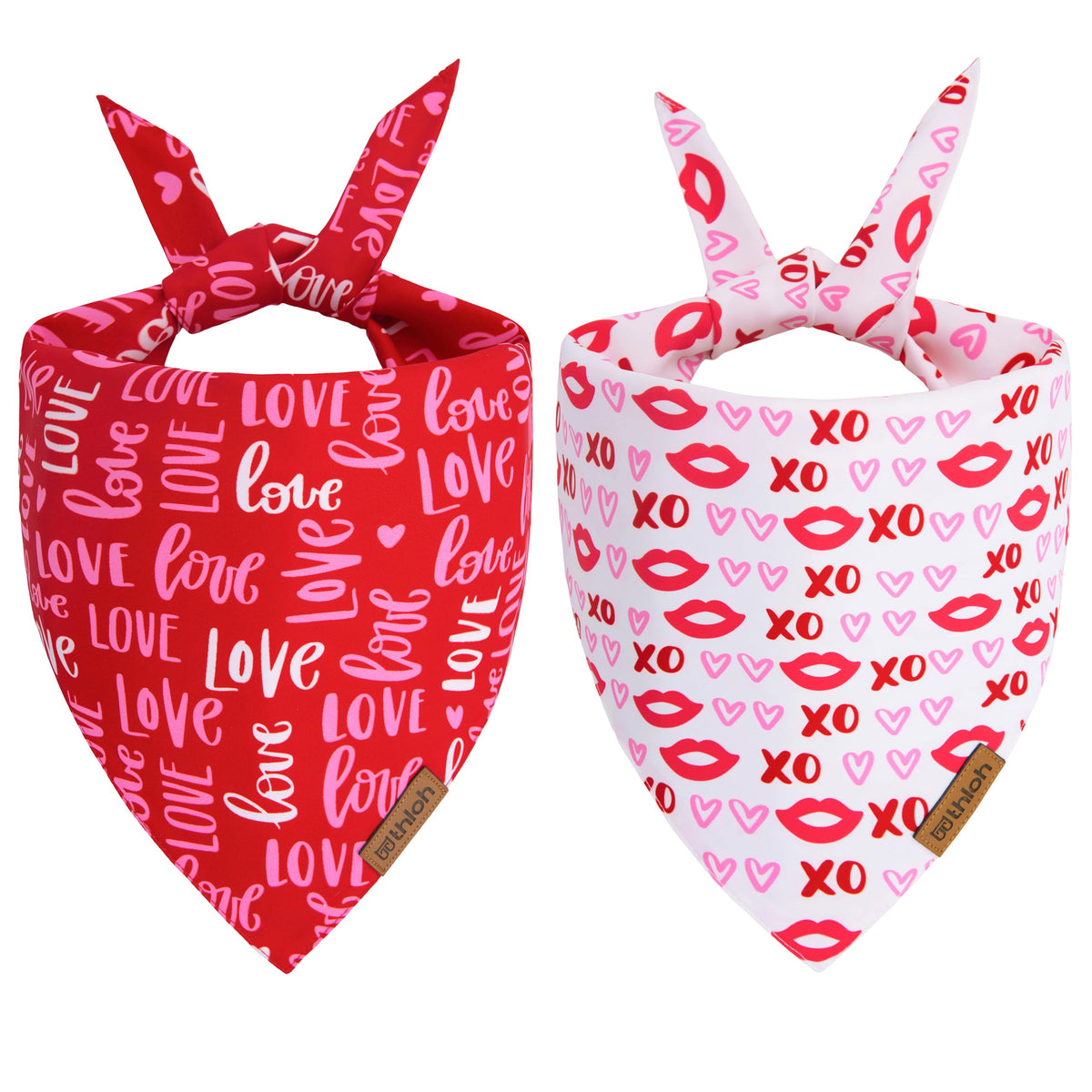 Halloween Dog Bandanas - 2 Pack Reversible Pumpkin and Bat Pet Scarf for Boys and Girls | Fall Dog Bibs | Premium Durable Fabric | Holiday Dog Bandana for Small and Medium Dogs (Small)