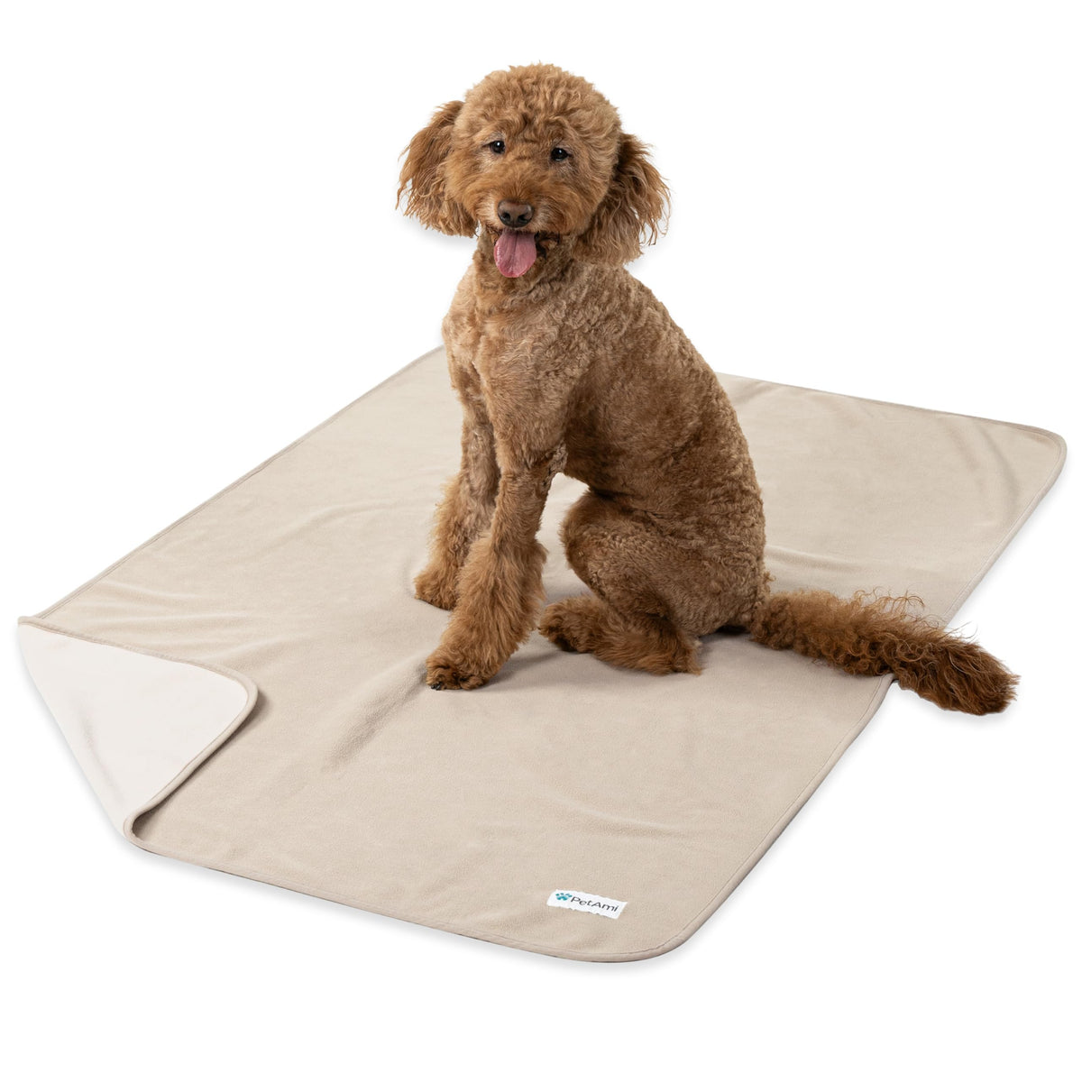 PetAmi Waterproof Dog Blanket, Leakproof Pee Proof Cat Blanket, 40x60 Paw