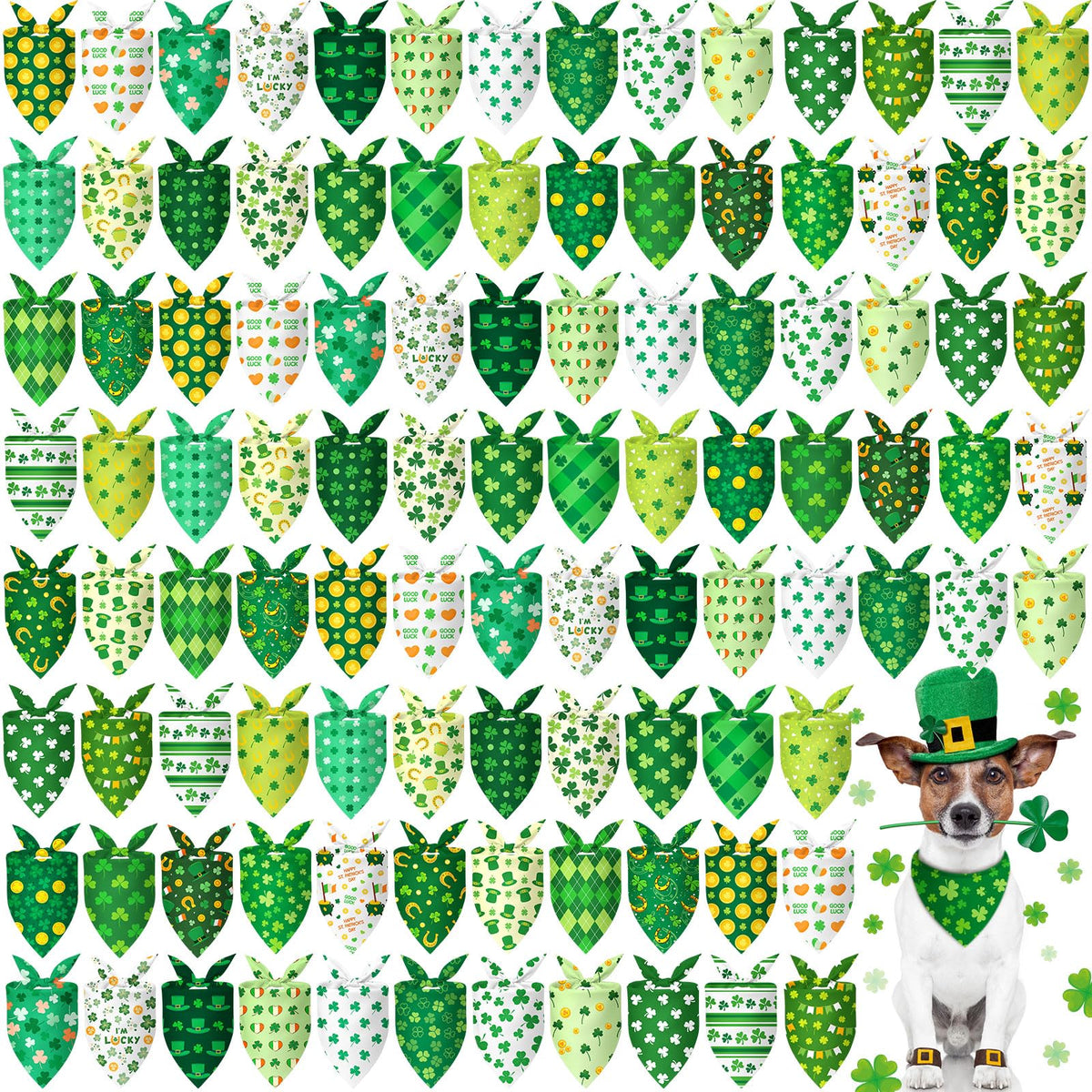 Chunful 120 Pcs Halloween Dog Bandanas Bulk for Charm Grooming Medium Pet