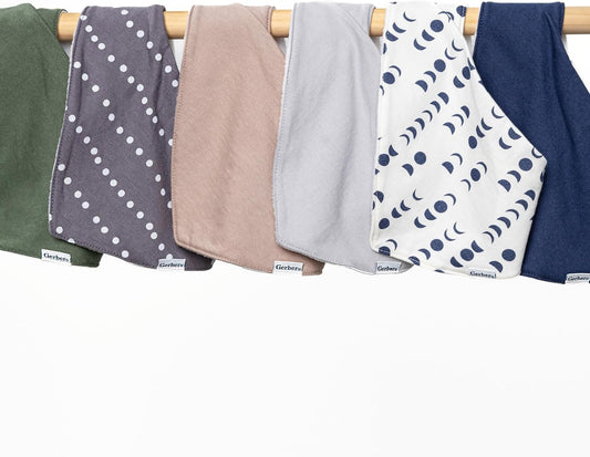 Gerber Baby Boys & Girls Bandana Bibs