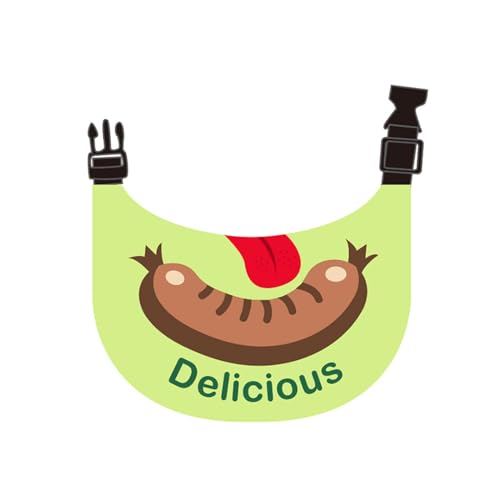 Dog Bandana Sausage Waterproof Cute Comfortable Dog Drool Bib Adjustable Bib Handkerchief Accessories for Small, Medium, Large and Extra-Large Dogs (XL,Brown)