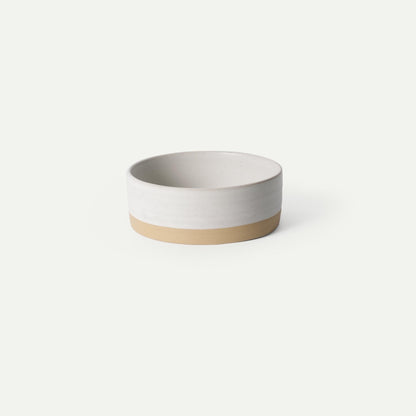 Mora Ceramic Pet Bowl Size Small - Food/Water Dish for Puppy Dogs, Cats, Guinea Pig, Rabbit, Hamster, Snake, ect. 11oz or 2 Cups - Basic Bowls for Your Dog or Cat, Mix and Match for a Set - Vanillla