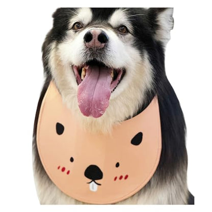 Dog Bandana Exquisite Printing Waterproof Cute Comfortable Upright Dog Drool Bib Adjustable Bib Handkerchief Accessories for Medium, Large and Extra-Large Dogs (XXL,Color 8)