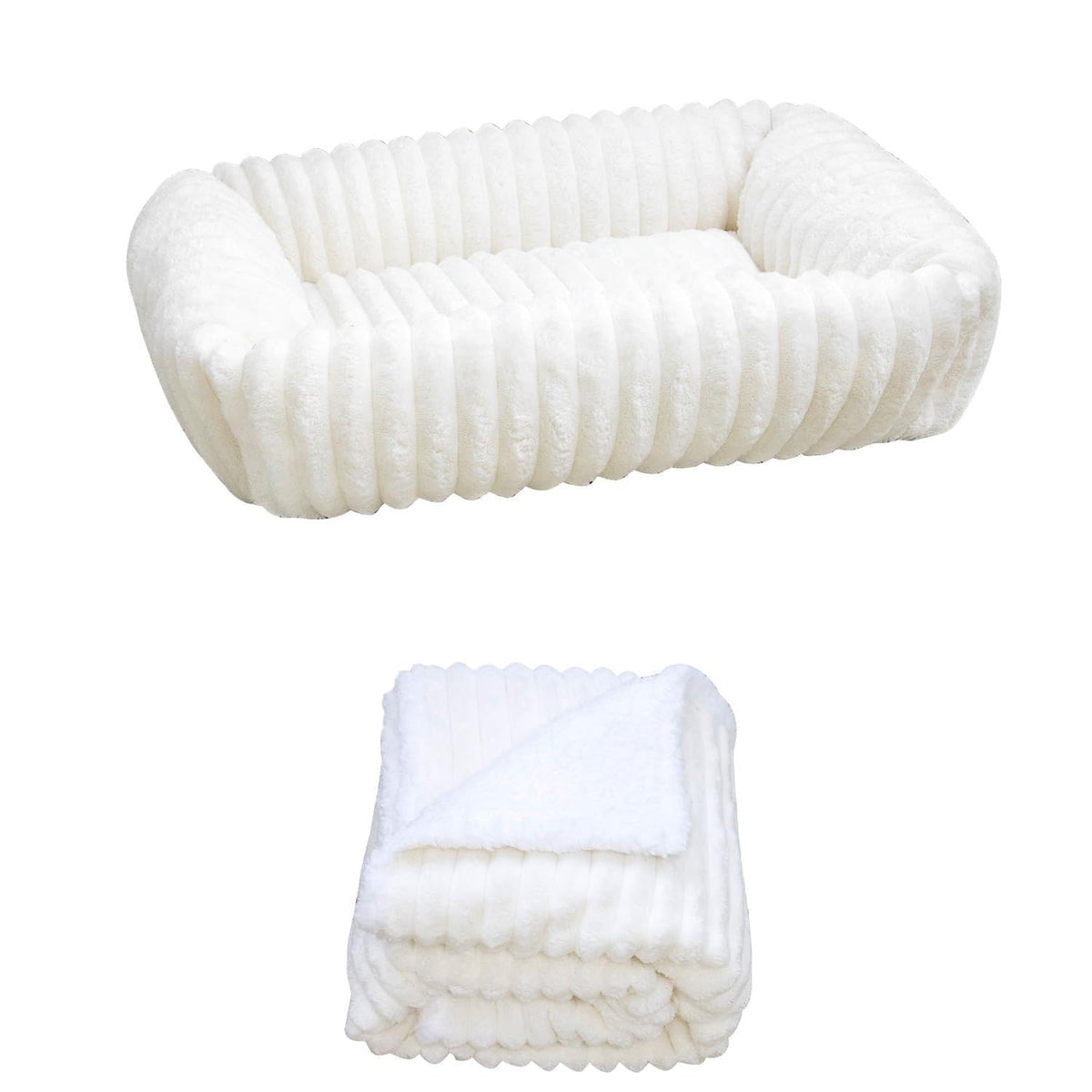 Waterproof Dog Blanket Soft Pet Cat Blanket 40x30 in Cream