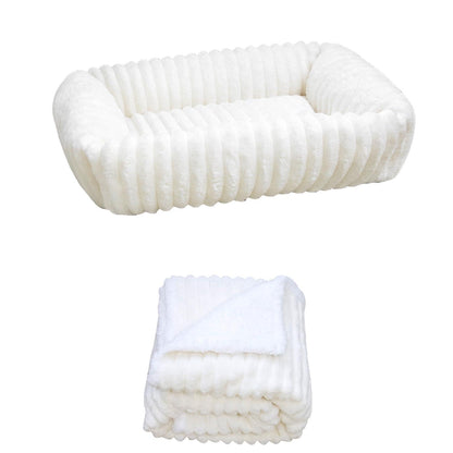 Waterproof Dog Blanket Soft Pet Cat Blanket 40x30 in Cream