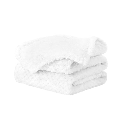 uxcell Fluffy Knitted Pet Blanket for Kitten Doggy 27x40 Burgundy