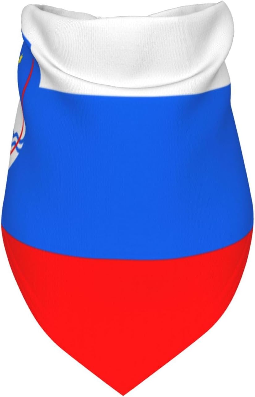 Flag of Slovenia Soft Breathable Pet Triangle Bib Dog Bandanas for Dogs Cats Fashion Feeding Dribble Bib Home Outdoors Pet Bandana Dog