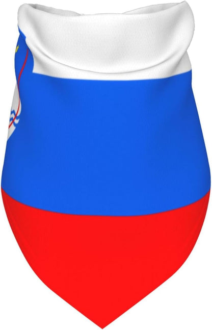 Flag of Slovenia Soft Breathable Pet Triangle Bib Dog Bandanas for Dogs Cats Fashion Feeding Dribble Bib Home Outdoors Pet Bandana Dog