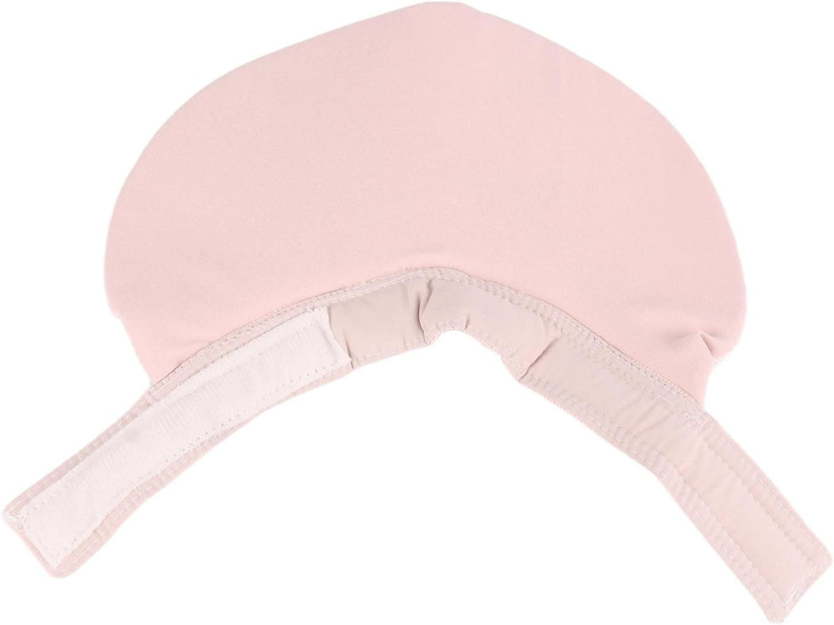 SUNGOOYUE Pet Bib for Small Dogs and Cats Cotton Sponge Dog Bandana M Size Adjustable Closure Washable Saliva Towel 3 Layer Comfort for Drool Feeding Use (Pink)