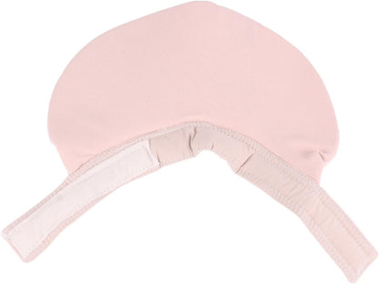 SUNGOOYUE Pet Bib for Small Dogs and Cats Cotton Sponge Dog Bandana M Size Adjustable Closure Washable Saliva Towel 3 Layer Comfort for Drool Feeding Use (Pink)