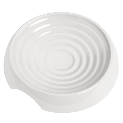 CatGuru Cat Bowls, Whisker Friendly Food Bowl for Indoor Cats, Reliefs Whisker Fatigue, Wide Kitten Dish, Non Slip Pet Dishes, Shallow Pet Plates (Marshmallow, (Pack of 2))