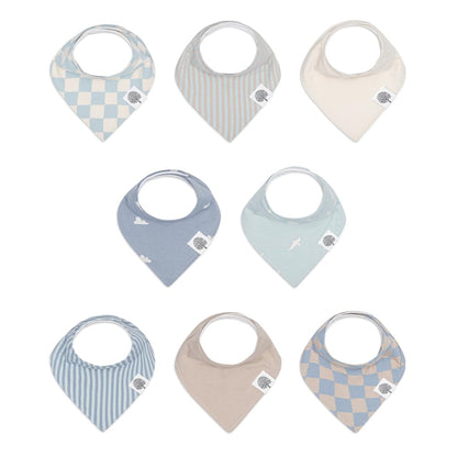 Parker Baby Co. Soft Bandana Drool Bibs for Baby Boys & Girls, 4pk & 8pk