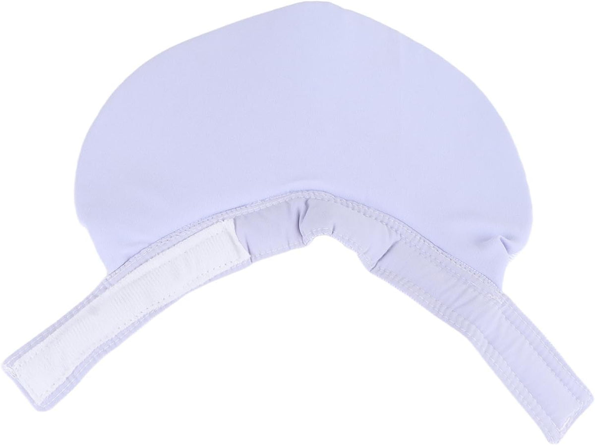 Yinhing Pet Bib for Cats Soft Lightweight Licking and Biting Prevention Hook and Closure Absorbent Saliva Towel M Size Stylish Design for Comfort and Cleanliness (Light Blue)