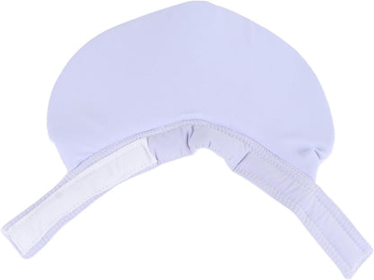 Yinhing Pet Bib for Cats Soft Lightweight Licking and Biting Prevention Hook and Closure Absorbent Saliva Towel M Size Stylish Design for Comfort and Cleanliness (Light Blue)