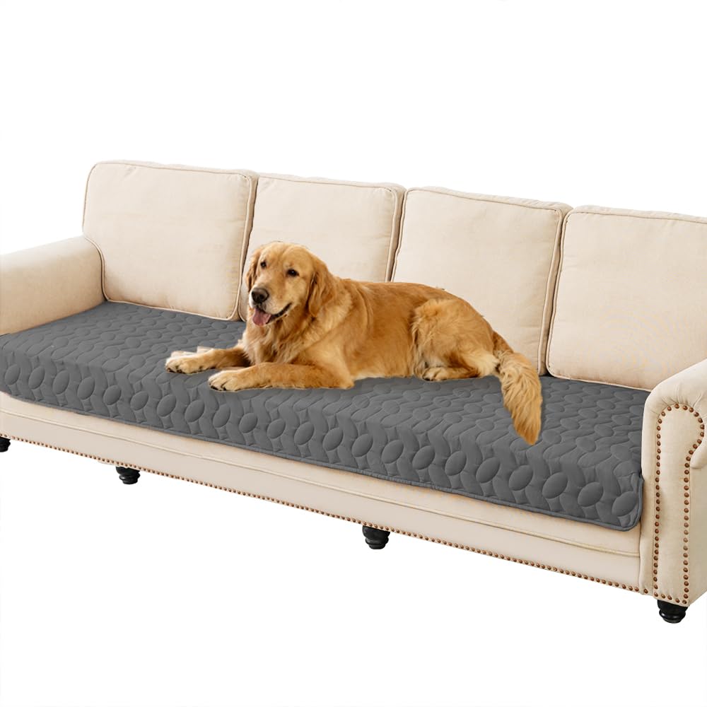 Ameritex Pet Bed Cover Dog Bed Blanket for Sofa and Furniture Waterproof New Pattern Design (52x82 Inch, Dark Grey)