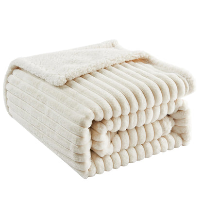 Qeils Dog & Cat Blankets - Waterproof Washable - Sherpa, Plus Plush Reversible, 25"X30", Grey Paw Print