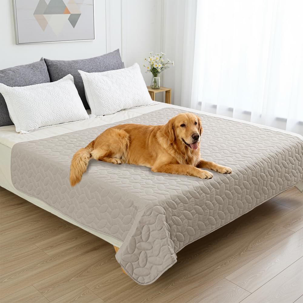 Ameritex Pet Bed Cover Dog Bed Blanket for Sofa and Furniture Waterproof New Pattern Design (52x82 Inch, Dark Grey)