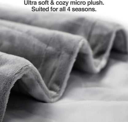 PetFusion Premium Dog & Cat Blanket | Ultra Soft Pet Blanket Available in Plush or Quilted; 2 Colors (Grey; Brown) | Perfect for Small Dogs & Large Dogs