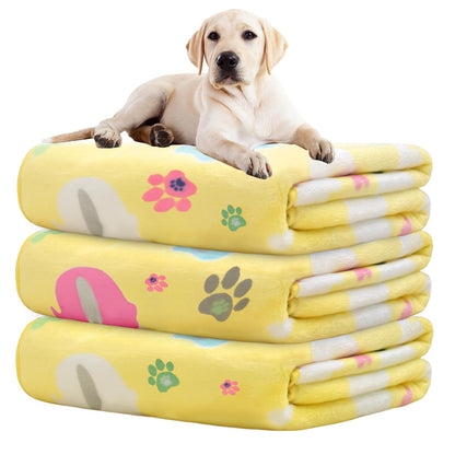 Rezutan Blanket for Large Dogs & Cats Soft Reversible Cute Paw 40"x31"