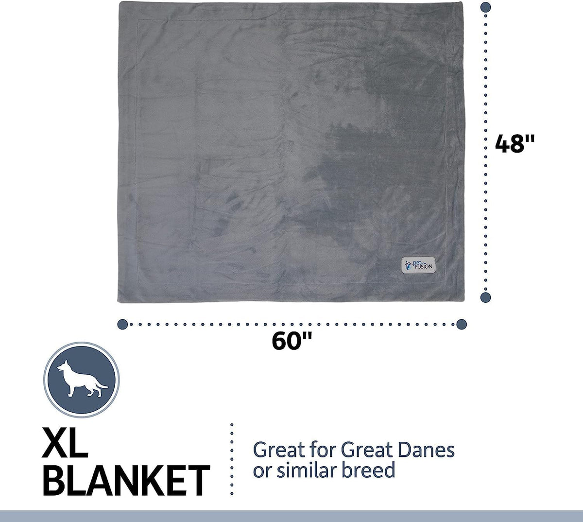 PetFusion Premium Dog & Cat Blanket | Ultra Soft Pet Blanket Available in Plush or Quilted; 2 Colors (Grey; Brown) | Perfect for Small Dogs & Large Dogs