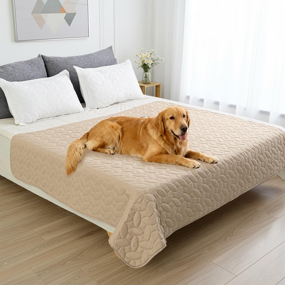 Ameritex Pet Bed Cover Dog Bed Blanket for Sofa and Furniture Waterproof New Pattern Design (52x82 Inch, Dark Grey)