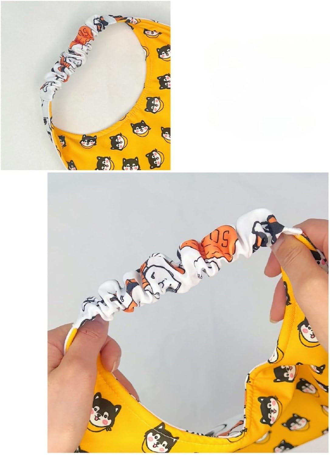 PetPhindU Cute Dog Bandana Cartoon Donuts Pet Dog Bib Neckerchief Cat Bandana Waterproof Pet Bib Dogs Adjustable Pet Bandana Golden Retriever Alaskan Samoyed