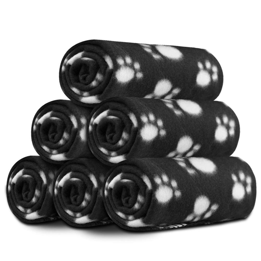 Comsmart Dog Blankets, 6 Pack Fleece Pet Blankets, 24x28 Inches