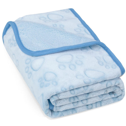 Stuffed® Premium Soft Dog Blanket Washable, 40"x32" Cat Blanket for Indoor Cats Large Medium Small Dog Puppy Essentials (Grey)