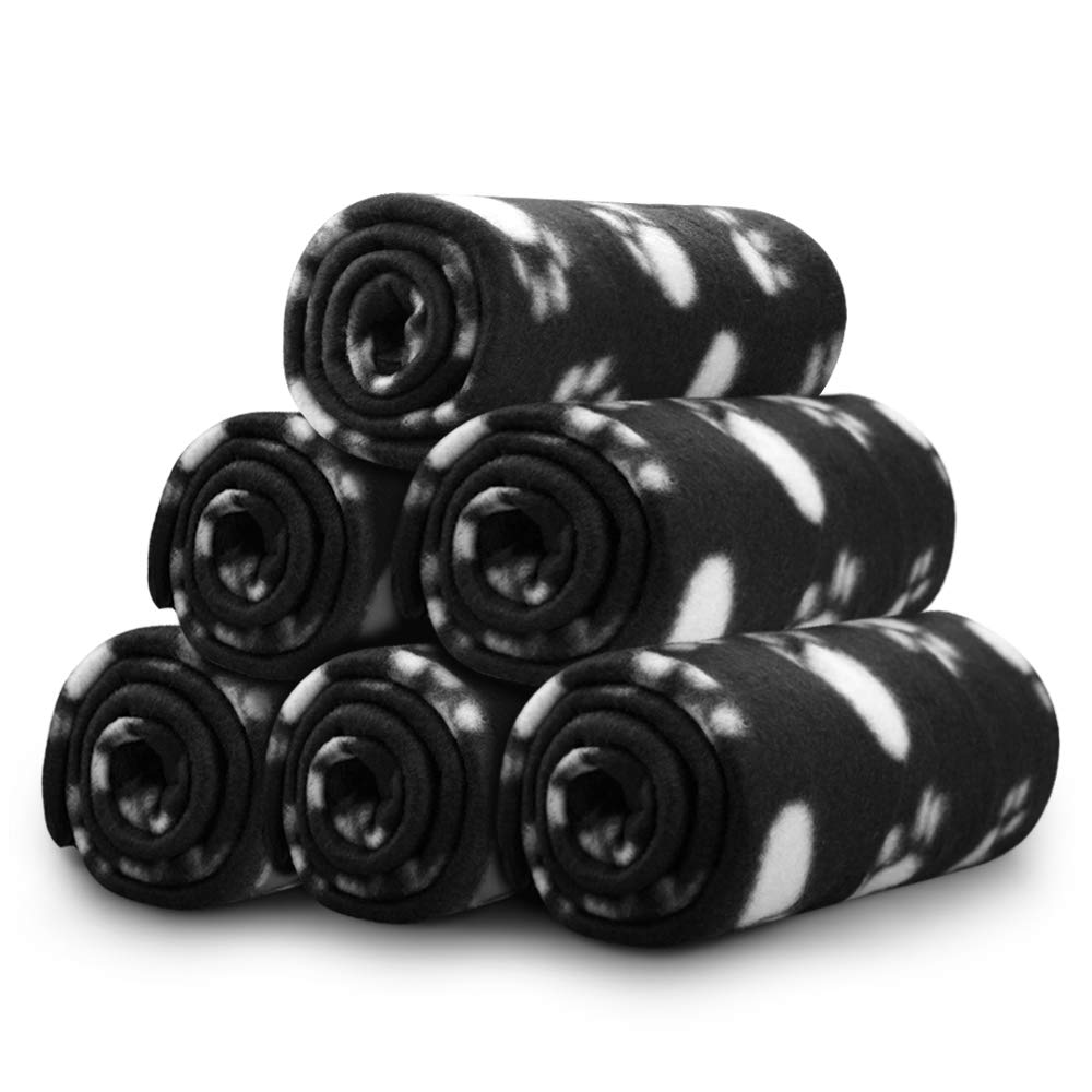 Comsmart Dog Blankets, 6 Pack Fleece Pet Blankets, 24x28 Inches
