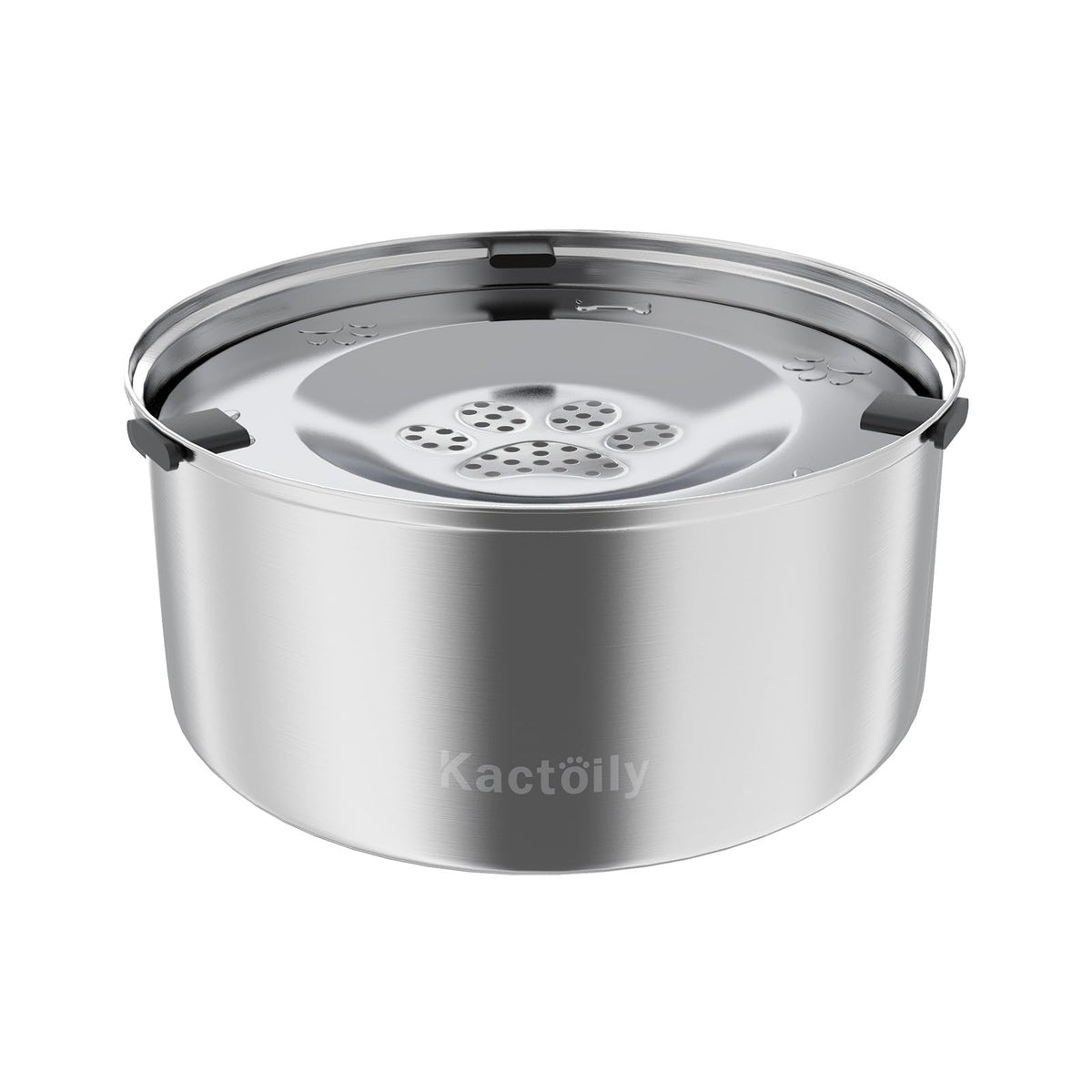 Kactoily 3L/101oz Dog Water Bowl Stainless Steel Slow Water Bowl for Dog