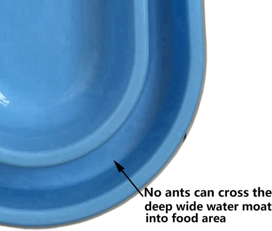 Ant Proof No Spill Cat Dog Pet Bowl 32 Oz Spill Proof Food Water Bowls Dish for Small to Medium Size Dogs Cats by With You6688