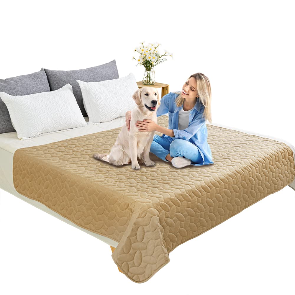Ameritex Pet Bed Cover Dog Bed Blanket for Sofa and Furniture Waterproof New Pattern Design (52x82 Inch, Dark Grey)