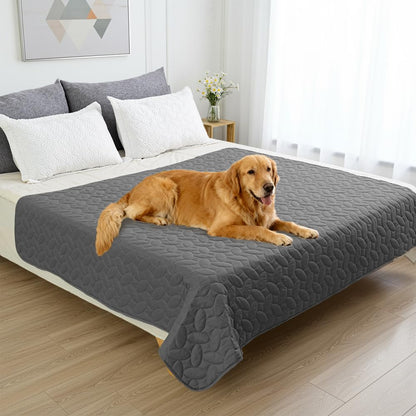 Ameritex Pet Bed Cover Dog Bed Blanket for Sofa and Furniture Waterproof New Pattern Design (52x82 Inch, Dark Grey)