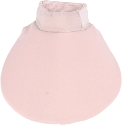 SUNGOOYUE Pet Bib for Small Dogs and Cats Cotton Sponge Dog Bandana M Size Adjustable Closure Washable Saliva Towel 3 Layer Comfort for Drool Feeding Use (Pink)