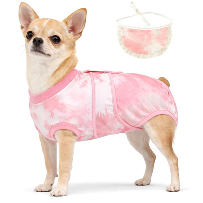 Surgery Recovery Suit for Female Male Dog, Soft Onesie After Spay Neuter,XS