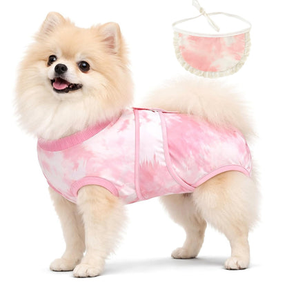 Surgery Recovery Suit for Female Male Dog, Soft Onesie After Spay Neuter,XS