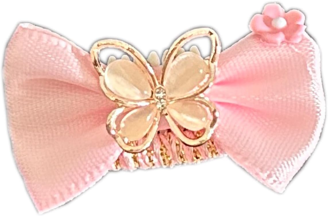 Floral & Lace Bandana Collar Set for Dogs and Cats, Hair Clip Scarf Bib