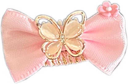 Floral & Lace Bandana Collar Set for Dogs and Cats, Hair Clip Scarf Bib