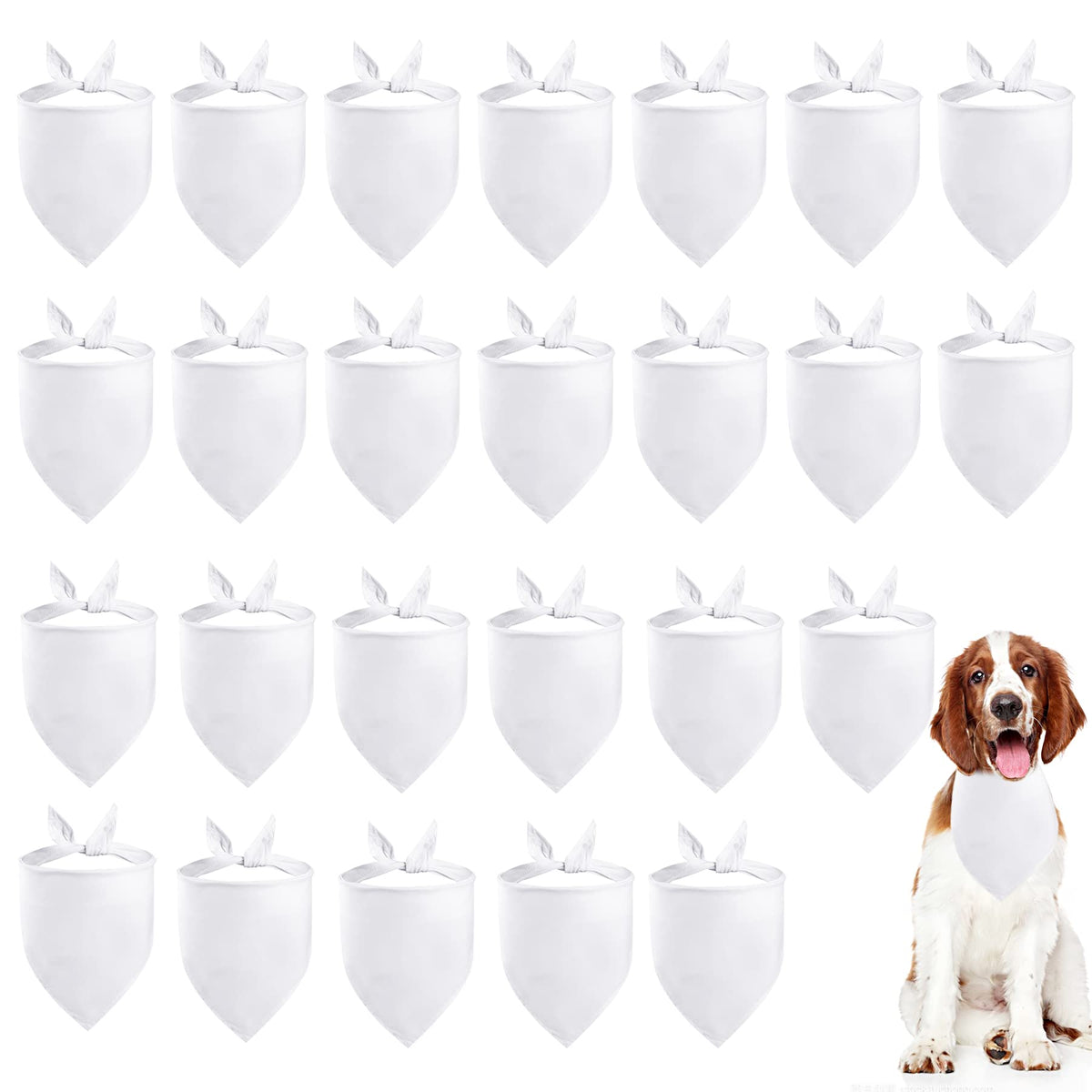 PET SHOW 50 Pack Boy Cotton Dog Bandanas Bulk for Small Dogs