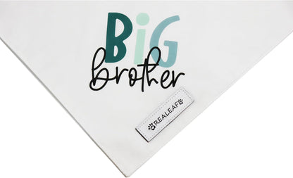 Realeaf Big Brother Big Sister Dog Bandanas Pet Scarf for Medium and Large Dogs New Baby Announcement Pet Accessories Pregnancy Reveal Ideas (X-Large)