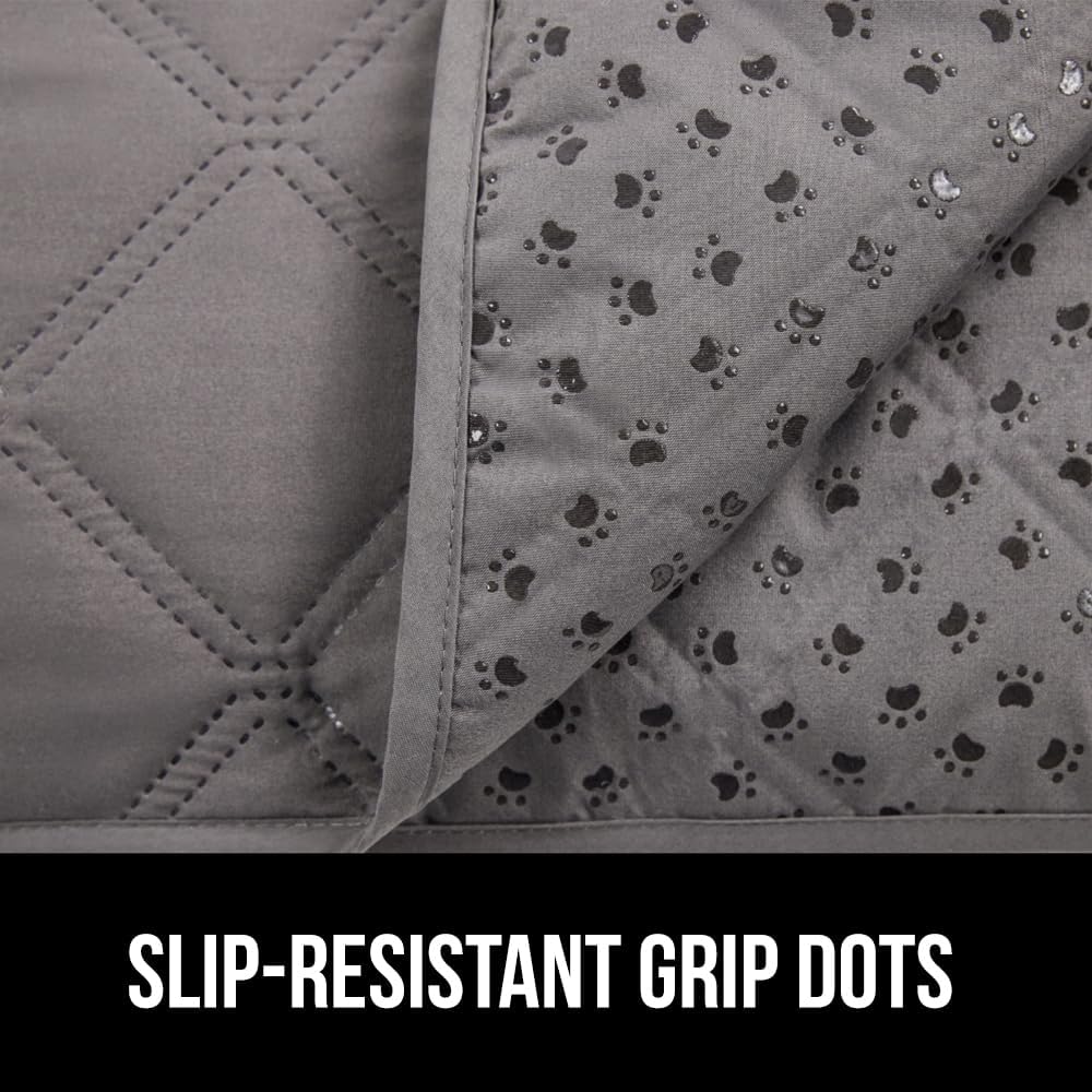 GORILLA GRIP® Waterproof Dog Blanket, Couch Cover for Dogs, 82x102 Charcoal