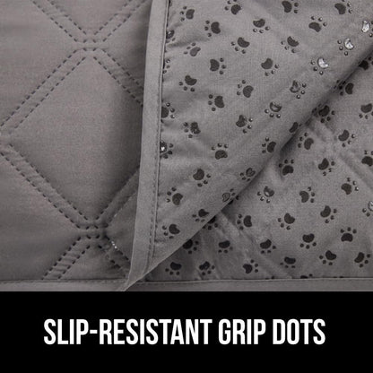 GORILLA GRIP® Waterproof Dog Blanket, Couch Cover for Dogs, 82x102 Charcoal