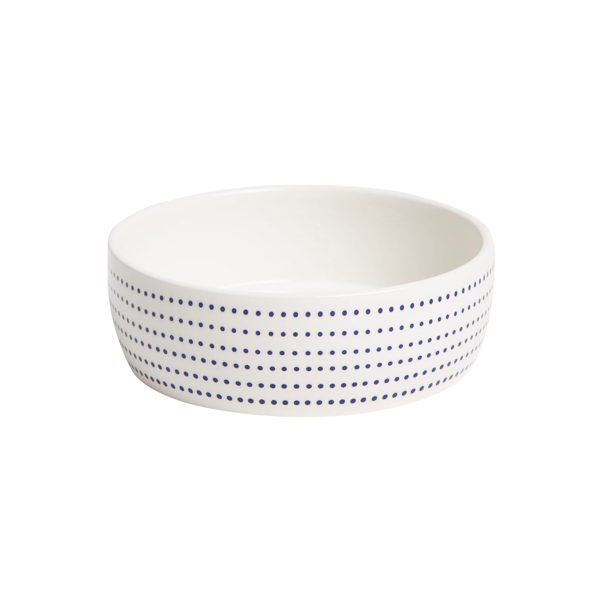 Pearhead Ceramic Dog Bowl - Woof Speckled Pet Food & Water Dish, 20 oz