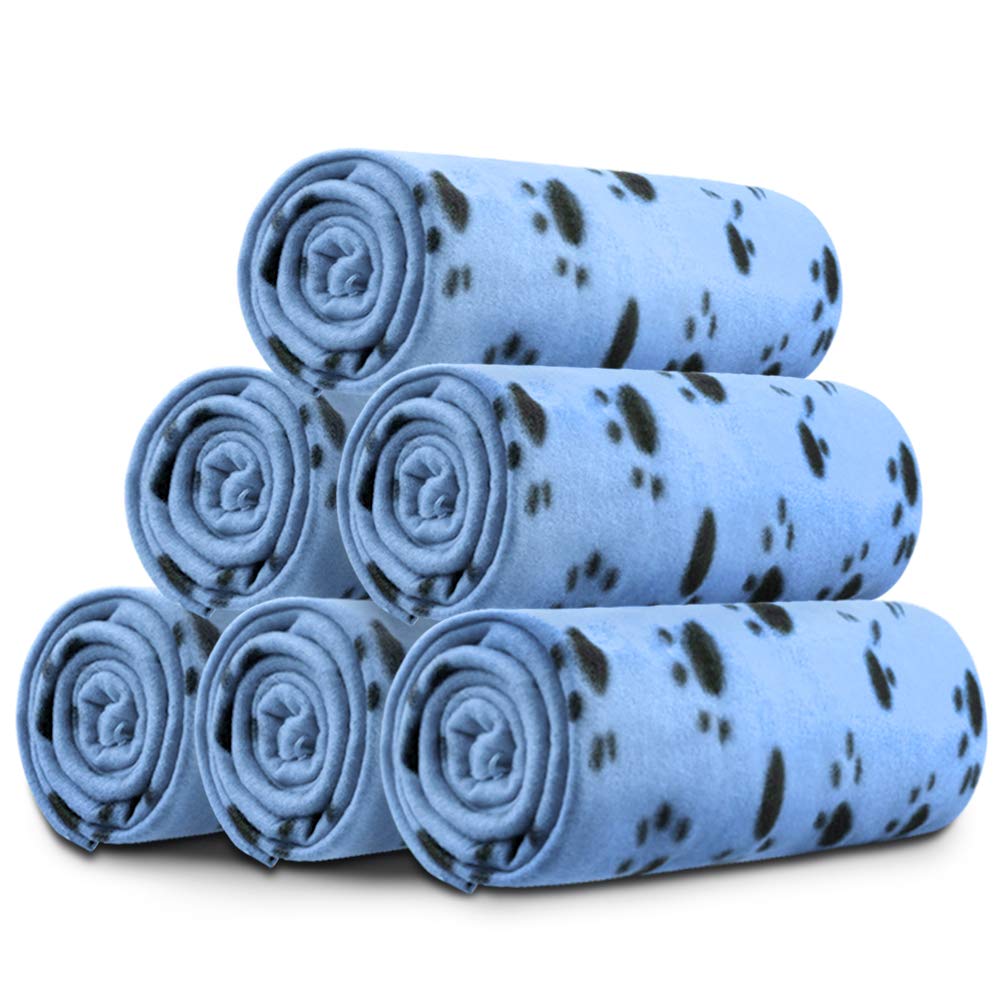 Comsmart Dog Blankets, 6 Pack Fleece Pet Blankets, 24x28 Inches