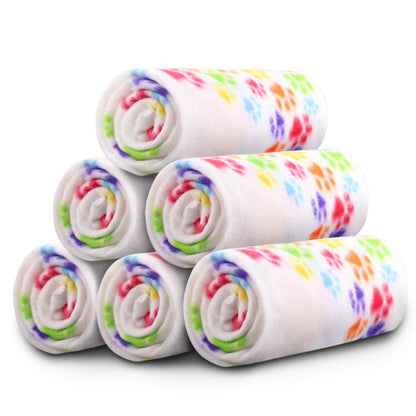 Comsmart Dog Blankets, 6 Pack Fleece Pet Blankets, 24x28 Inches