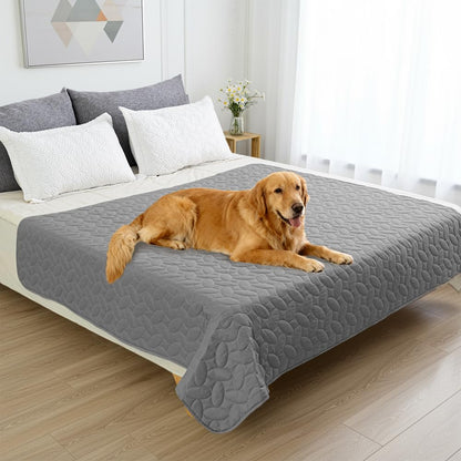 Ameritex Pet Bed Cover Dog Bed Blanket for Sofa and Furniture Waterproof New Pattern Design (52x82 Inch, Dark Grey)