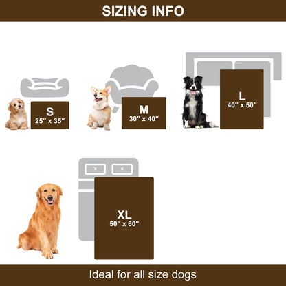 Waterproof Dog Blanket Soft Pet Cat Blanket 40x30 in Cream