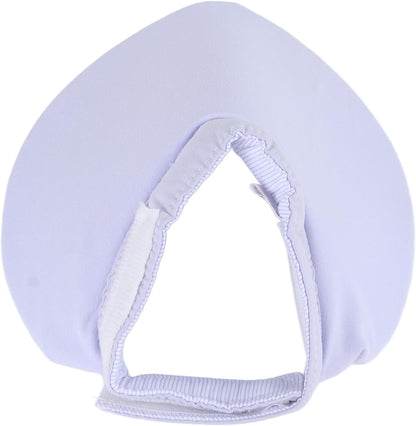 Yinhing Pet Bib for Cats Soft Lightweight Licking and Biting Prevention Hook and Closure Absorbent Saliva Towel M Size Stylish Design for Comfort and Cleanliness (Light Blue)