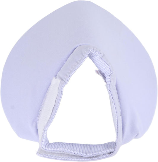Yinhing Pet Bib for Cats Soft Lightweight Licking and Biting Prevention Hook and Closure Absorbent Saliva Towel M Size Stylish Design for Comfort and Cleanliness (Light Blue)